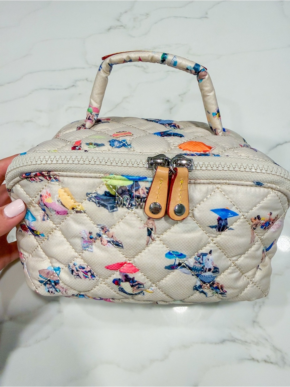MZ Wallace Dede Beach Print Metro Accordion Organizer